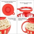 The Original Korcci 3 Quart Microwave Glass Popcorn Popper