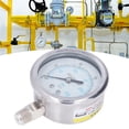 thumbnail image 1 of Fafeicy YN-60 Vacuum Pressure Gauge, Stainless Steel Vacuum Manometer, 1/4in NPT Thread Specification, For Measuring The Pressure Of Fluid Media, Class 2.5 Accuracy, 1 of 8
