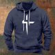 thumbnail image 1 of Sudadera con capucha para hombre, estilo casual, con estampado de la antigua Grecia, para deportes, blusa de poliéster., 1 of 3