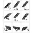 thumbnail image 2 of Portable Paste Free Adjustable Foldable Phone Ring Holder 360 Rotation Back Clip Holder SILVER, 2 of 8
