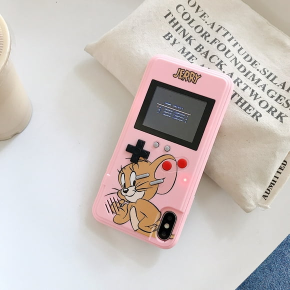 (1 set) Full package of color screen game console phone case - mouse (iphone11pro (5.8 inches))