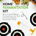 thumbnail image 2 of Home Fermentation Kit With 4 Wide Mouth Fermenting Lids With Airlocks, Oxygen Extraction Pump, Ideal For Sauerkraut, Kimchi, Pickles & Fermented Vegetable$$Home Decor, Kitchen, & Other, 2 of 6