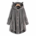 thumbnail image 5 of European and American button hooded cat ears plush top, 5 of 9