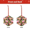 thumbnail image 2 of Hirioo Cute Pigs Sunflower for Acrylic Christmas Pendant Hanging Christmas Tree Ornaments, Car, Home, Office Gift Decor-Hexagon, 2 of 7