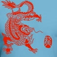 thumbnail image 3 of CafePress - Asian Dragon Fitted T Shirt - Fitted T-Shirt, Vintage Fit Soft Cotton Tee, 3 of 4