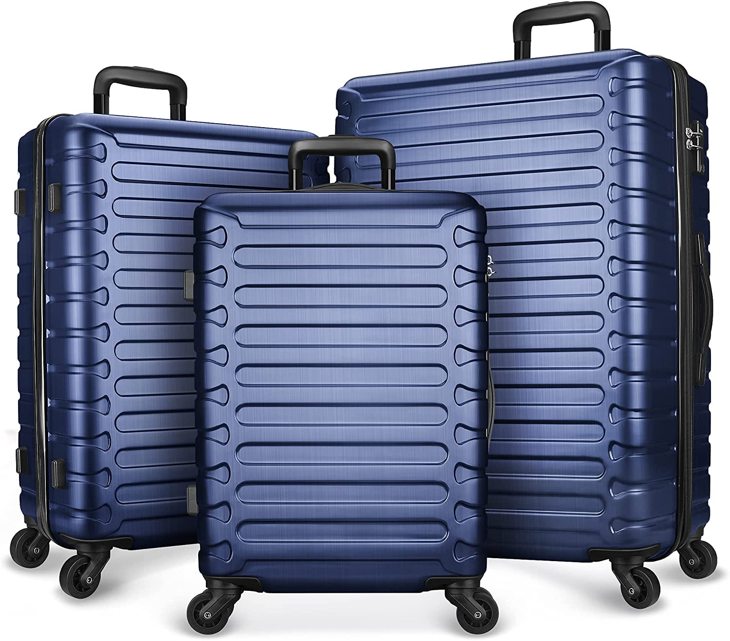 SHOWKOO Hardside Luggage Sets Expandable Suitcase Set ABS 