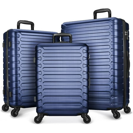 SHOWKOO Hardside Luggage Sets Expandable Suitcase Set 3 Piece Luggage ...
