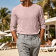 thumbnail image 5 of fatyb Men's Long Sleeve T Shirts Crew Neck Casual Basic Tee Shirts Breathable Thin Pullover Tops for Men, 5 of 7