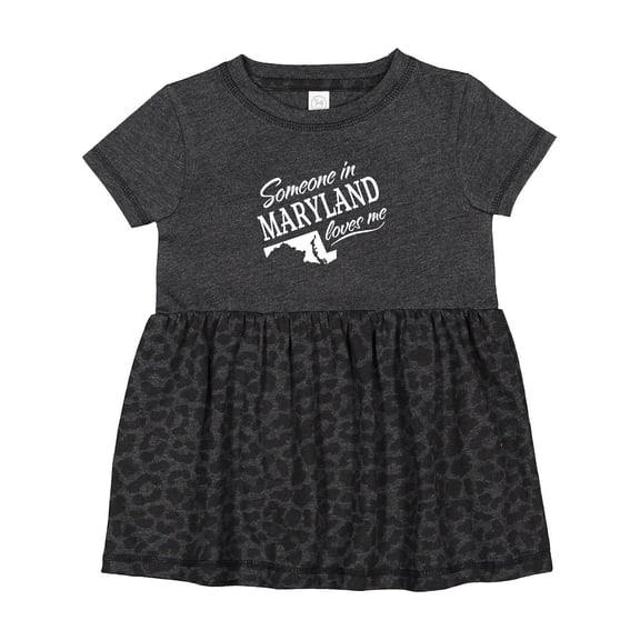 Inktastic Someone in Maryland Loves Me Girls Baby Dress
