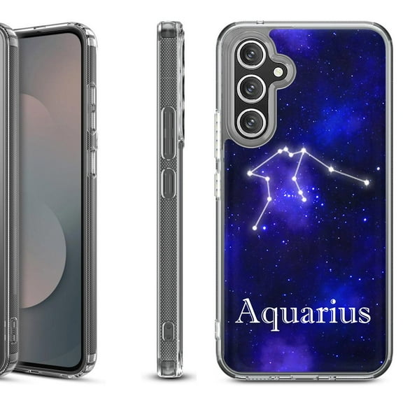 Shockproof Protective Phone Case Cover for Samsung Galaxy S25 FE, by OneToughShield - Aquarius