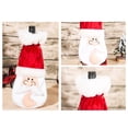 thumbnail image 4 of Para Botellas De Vino Con Cabeza De Papá Noel, Adornos Navideños, Bolsa Creativa Para Botellas De Vino Para Cumpleaños Y Fiestas Navideñas Serendint HA040065-03, 4 of 6