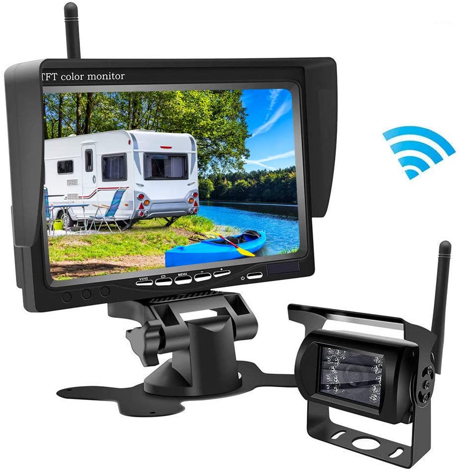 Wireless Backup Camera Kit 18 Led Lights Super Night Vision Car