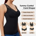 thumbnail image 2 of Vaslanda Women Shapewear Tank Tops with Built-in Bra Pads Seamless Tummy Control Cami Shaper Camisoles Undershirt, 2 of 7