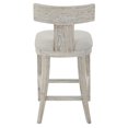 thumbnail image 7 of Uttermost Idris 26" Contemporary Pine Wood Counter Stool in White/Woodtone, 7 of 7