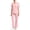 Pink, variant on Busydd Womens Scrubs V Neck Short Sleeve Scrub Top and Straight Leg Pants Workwear Comfortable Breathable Solid Color Scrubs for Women S