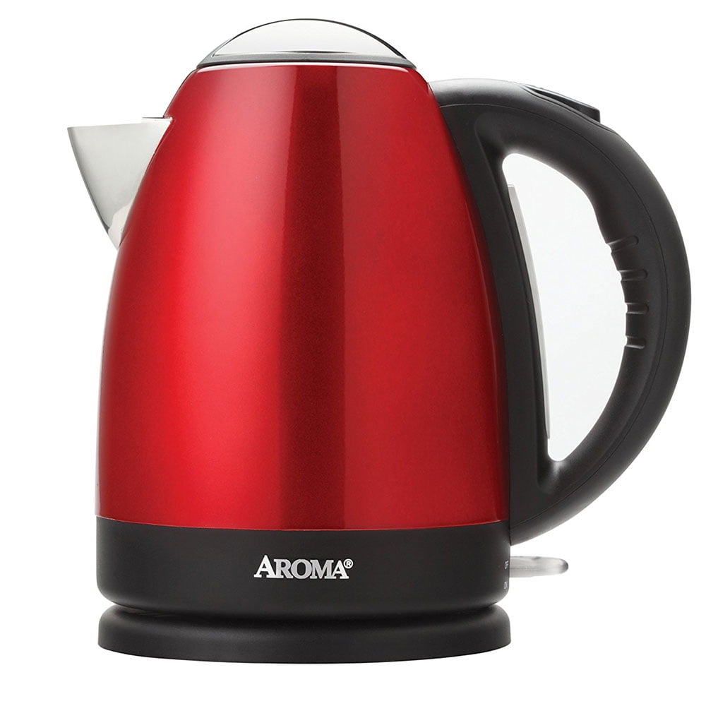 Aroma Housewares AWK125R 1.7 Lt 7Cup Stainless Steel Electric Water