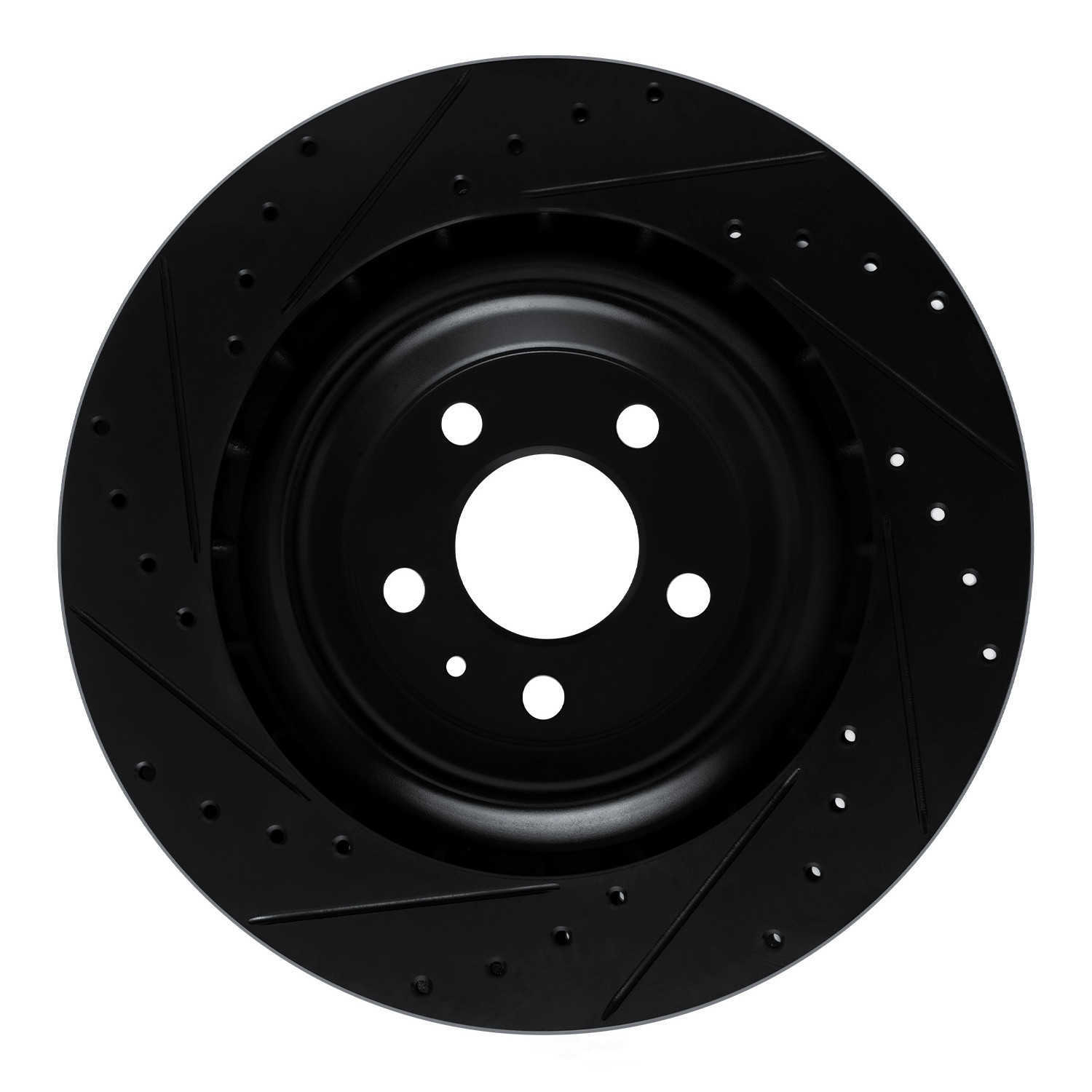 Dynamic Friction Company 633-02102R DFC Brake Rotor - Drilled And Slotted - Black