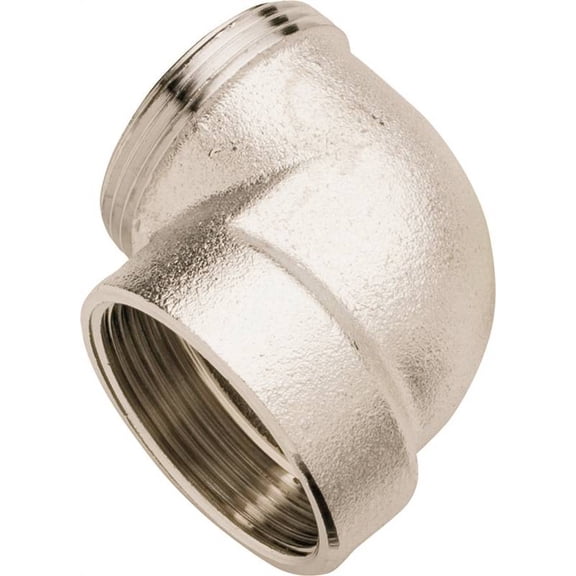 Plumb Pak PP20CP Pipe Elbow, 1/2 in, IPS, Brass, Polished Chrome