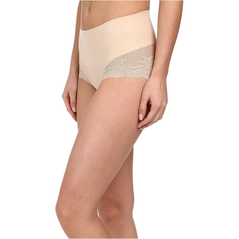 SPANX Undie-tectable Thong Panty, Soft Nude, S 