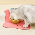 thumbnail image 6 of Cat Food Mat,Dog Food Mat,Pet Mats for Floor Waterproof,Non Spill Non Slip Pet Feeding Mat, Cat Shape Placemats for Cat Dog Water Bowl, for Messy Drinkers To Prevent Spill and Protect Floors, Grey, 6 of 9