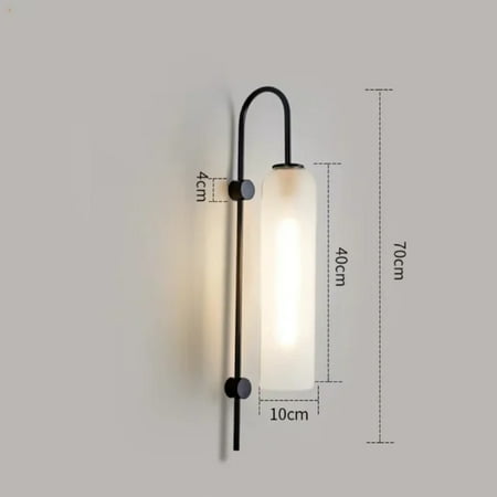 

WNGHRON Glass Wall Lamp Bedroom Bedside Living Room Hallway Restaurant Sconce Light Fixture Bathroom Outdoor Indoor Lighting