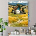 thumbnail image 4 of Rural Farm Watercolor Landscape Canvas Countryside Home Wall Decor Print, 4 of 8