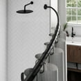 thumbnail image 3 of Zenna Home NeverRust Aluminum Adjustable Curved Shower Curtain Rod, 44" to 72", Bronze, 3 of 7