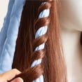 thumbnail image 4 of Minnieouse Varilla rizadora sin calor, diadema, rodillo de pelo largo mediano, dormitorio, peluquero, herramienta de peluquería para dormir para Cuidado del cabello Azul, 4 of 6