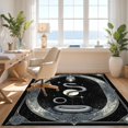 thumbnail image 3 of Design&I 8'x10' Washable Area Rug Snake Round Gothic Witchy Pentagram Moody Border Goth Witch Whimsigoth for Living Room, Family Extra Large Skid-Resistant Low Profile, 3 of 7