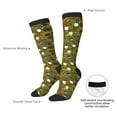 thumbnail image 5 of Picia Women Crew Soft Moisture-wicking Socks Gnomes Playing in the Garden Pattern Design Cotton Socks, One Size fit All, 5 of 9
