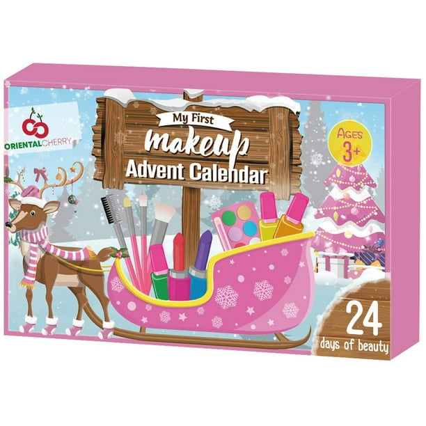 Advent Calendar 2022 Real Washable Makeup Kit for Girls Kids Teens