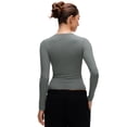 thumbnail image 2 of CRZ YOGA Softembrace Long Sleeve Shirts for Women Casual Tops Soft Basic T-Shirts, 2 of 6
