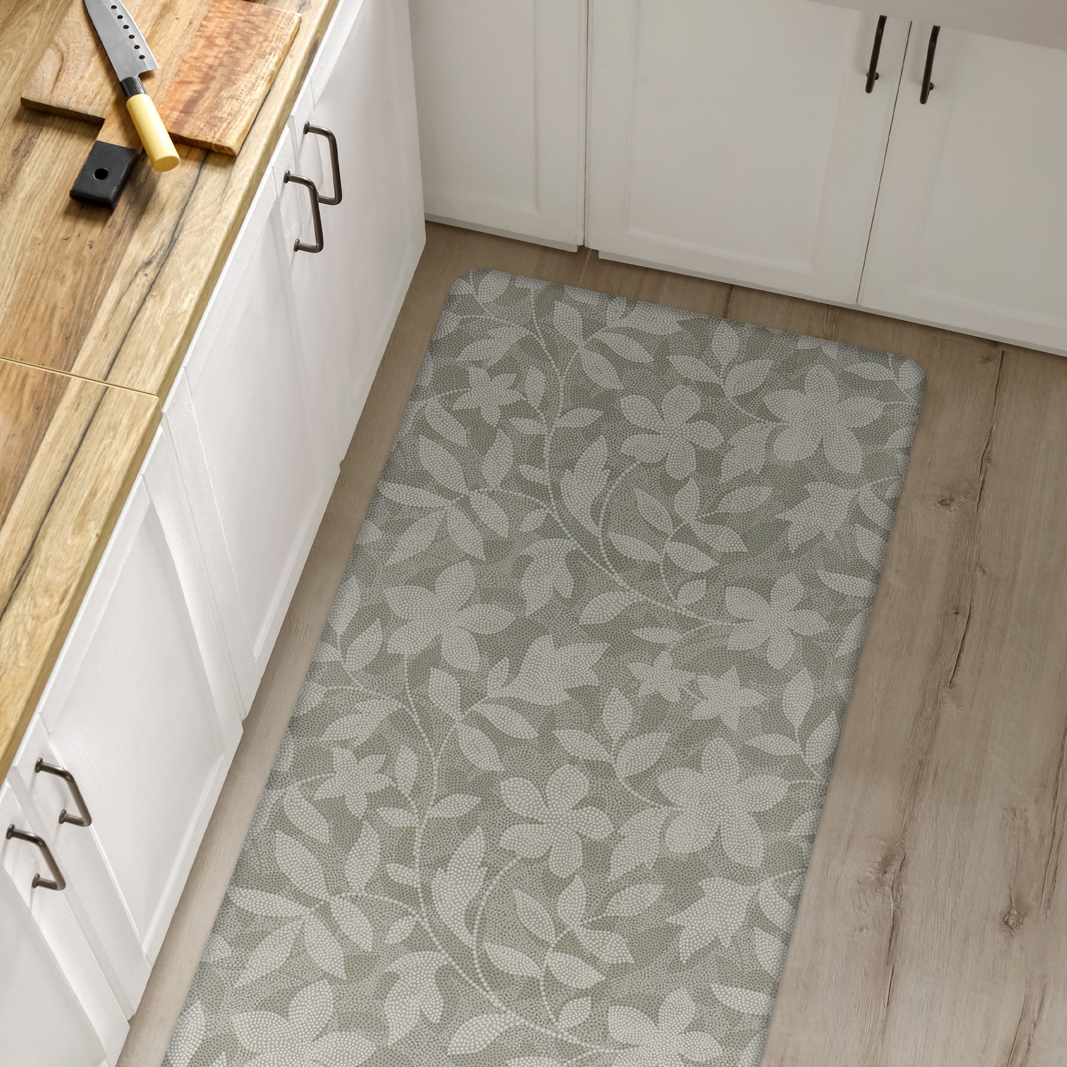 Apache Mills Cushion Comfort Dots Botanical Kitchen Anti-Fatigue Mat, 20" x 41"