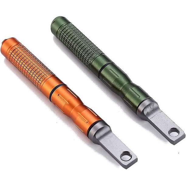 Arrancador de fuego compacto, varilla de ferro roscada reemplazable, varilla de magnesio de acero contra fuego, kits de supervivencia de emergencia, camping, senderismo, artesanía
