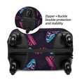Pofeuu Purple Butterfly Print Luggage Suitcase Cover Protector Luggage