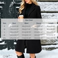 thumbnail image 2 of Vixolx Womens Mid Length Coat Notched Lapel Single Breasted Overcoat with Patch Pockets Fall Winter Business Casual Outerwear, 2 of 7