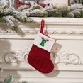 thumbnail image 2 of Christmas Decorations-Mini Stockings with Initials Christmas Stockings with 26 Letters Christmas Decorations Red Knitted Letters Embroidered Christmas Stockings, 2 of 4
