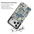 thumbnail image 2 of Vintage Blue Chinoiserie Toile Boat Leather Wallet Case for iPhone 16 Pro Wallet Case Card Holder Flip, 2 of 8