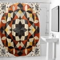 thumbnail image 4 of Abstract Lines Fabric Shower Curtain Geometric Modern Art Washable Shower Curtains for Bathroom, Waterproof Bath Curtain with Hooks Home Decor 72x84in, 4 of 8