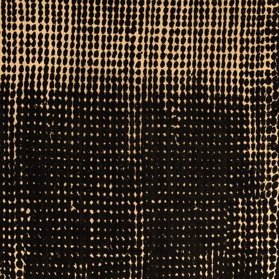Ahgly Company Indoor Square Abstract Brown Modern Area Rugs, 3' Square