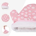 thumbnail image 5 of Unique Bargains Soft Heat-Resistant Cotton Oven Mitts 2 Pcs Pink 10.2x5.5 Inch, 5 of 6
