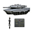 thumbnail image 3 of Tanque de batalla RC con torreta giratoria, modelo de tanque de control remoto para niños. Gris, 3 of 9