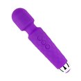 thumbnail image 3 of Masajeador vibratorio de 20 frecuencias y 8 velocidades, resistente al agua, recargable, de bajo ruido, para mujeres, con varita de masaje vibratoria, L, morado, 3 of 10