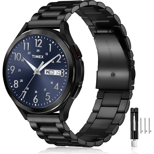 wonima11 20mm Stainless Steel Bands Compatible with Timex Expedition Scout 40mm/Acadia 40mm/Weekender 38mm/Field 43mm/Rugged Core Analog,Quick Release Stainless Steel Replacement Men Women