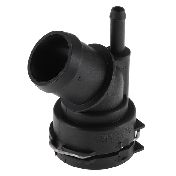 Unique Bargains Engine Coolant Hose Connector for Volkswagen Tiguan 2009-2017 Plastic Radiator Coolant Hose Pipe Connector No.5N0122291 Black 1 pcs
