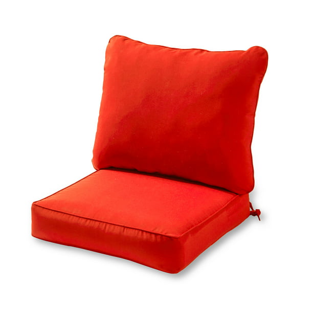 Piece Deep Seat Cushion Set Salsa Red, Outdoor Cushion Set