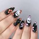 thumbnail image 2 of Halloween Party Hoofs Dull Girlgroup Lemon Gloom With White Specters And Blossomy Detailing Short Square, 2 of 4