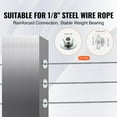 thumbnail image 6 of KFFKFF 51Pack Cable Railing Kit with 1/8" Wheel Protector Sleeves and Safeguard Covers, 6 of 9