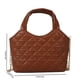 thumbnail image 2 of Bolsos cruzados para mujer Bolso acolchado a la moda Rhombic Ladies Purse (marrón) Ehuebsd Para Estrenar, 2 of 2