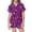 Purple, variant on Weebloom Halloween Girls' Pajama Sets Cute Pumpkin Pajamas Set Soft Printed Short Sleeve Button Down Shirt Shorts For Youth Tween Sleepwear Nightwear Pjs Loungewear 12-13 Years